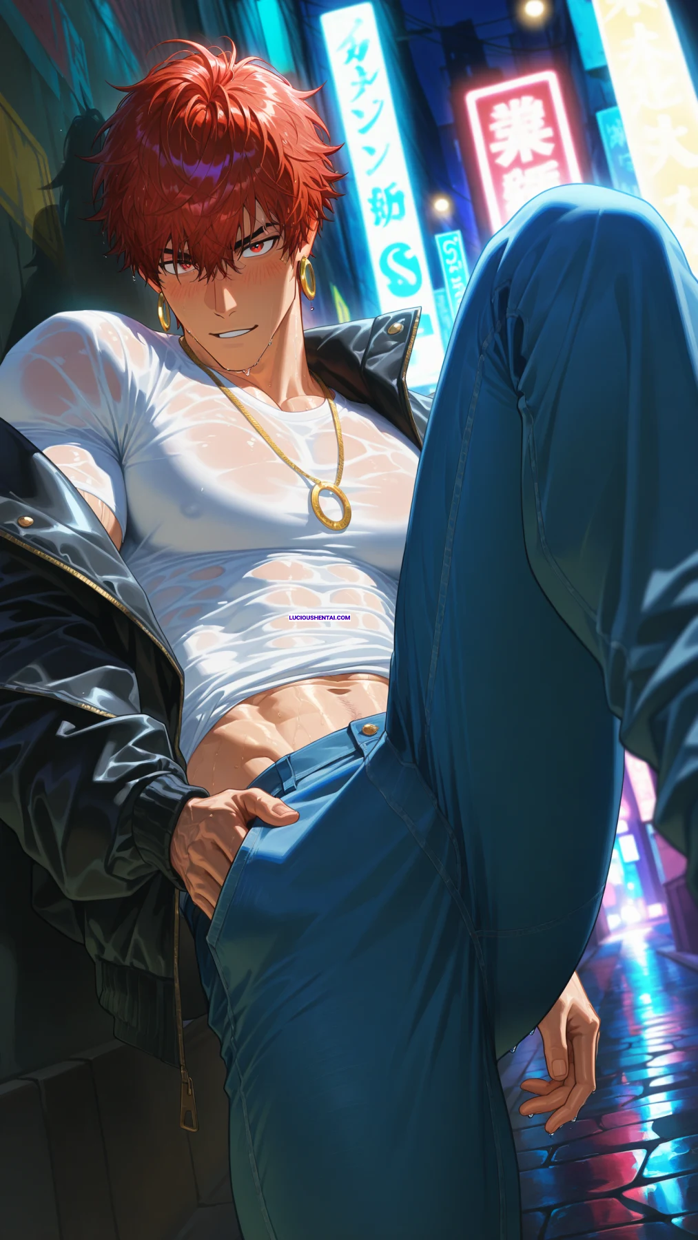 Red Haired Yakuza Boss Fucks Wild in Hentai Frenzy