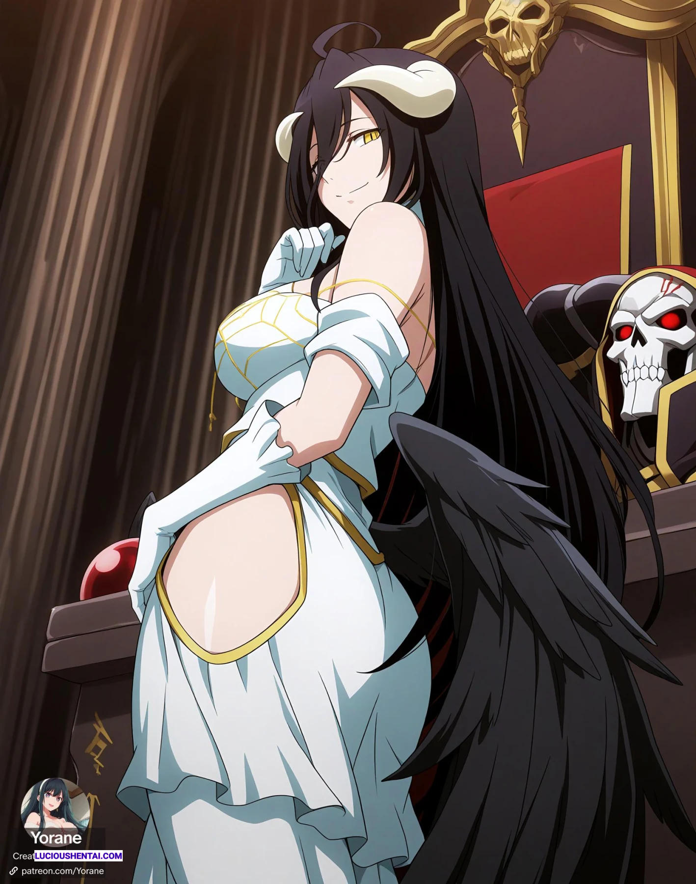 Albedo the Succubus from Overlord Craves Yoranes Dick