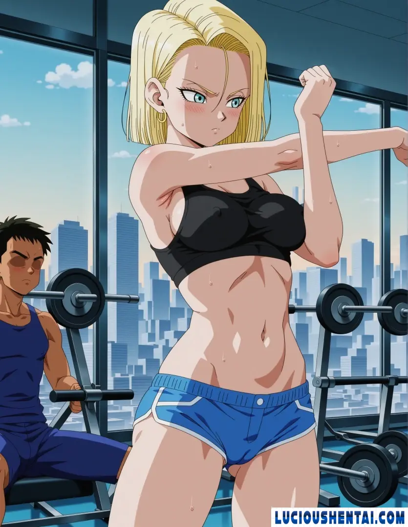 Android 18 Gym Gangbang Dragon Ball Fitness Fiesta
