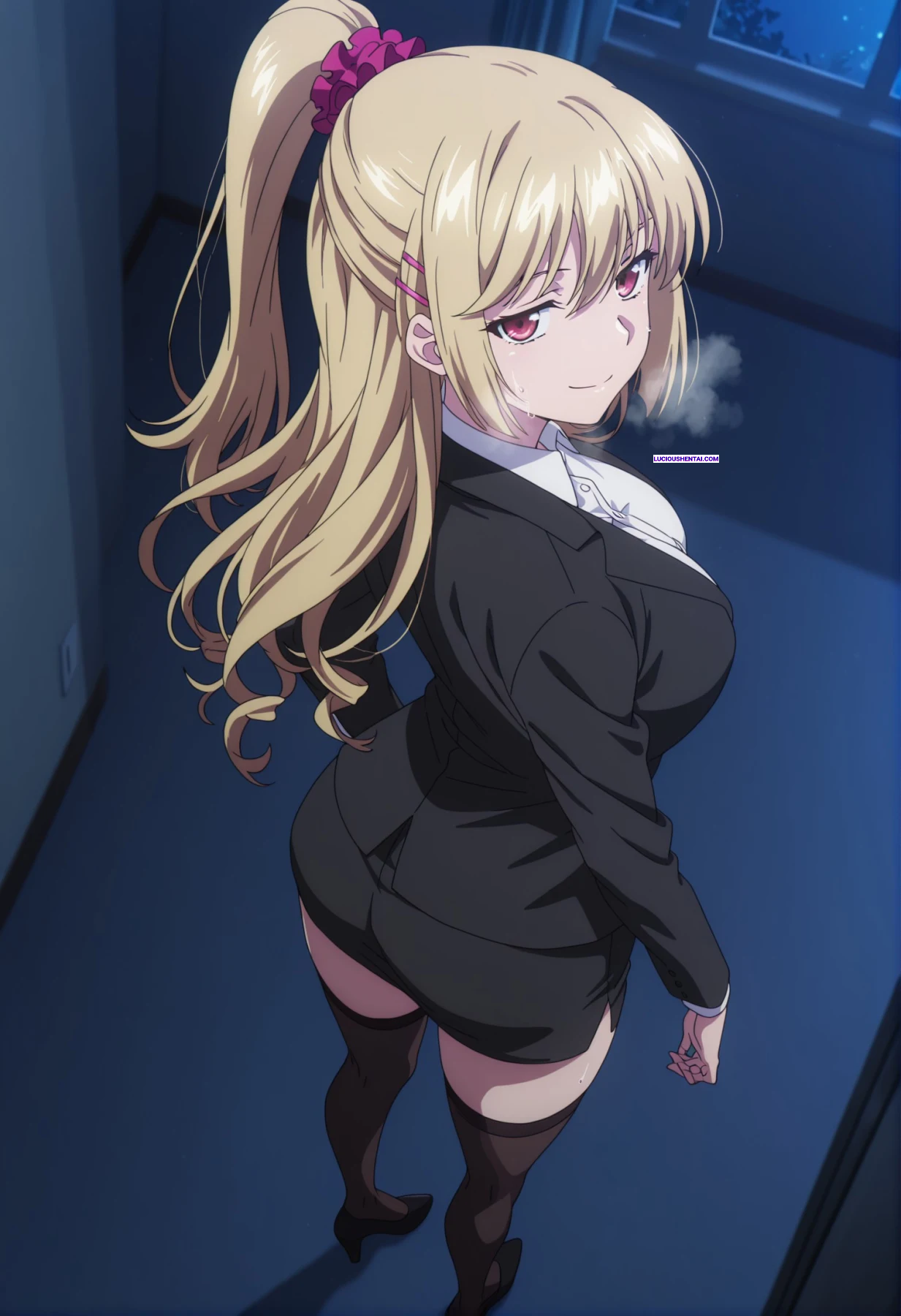 Asagi Aiba Drains Cum in Strike the Blood 106P Orgy
