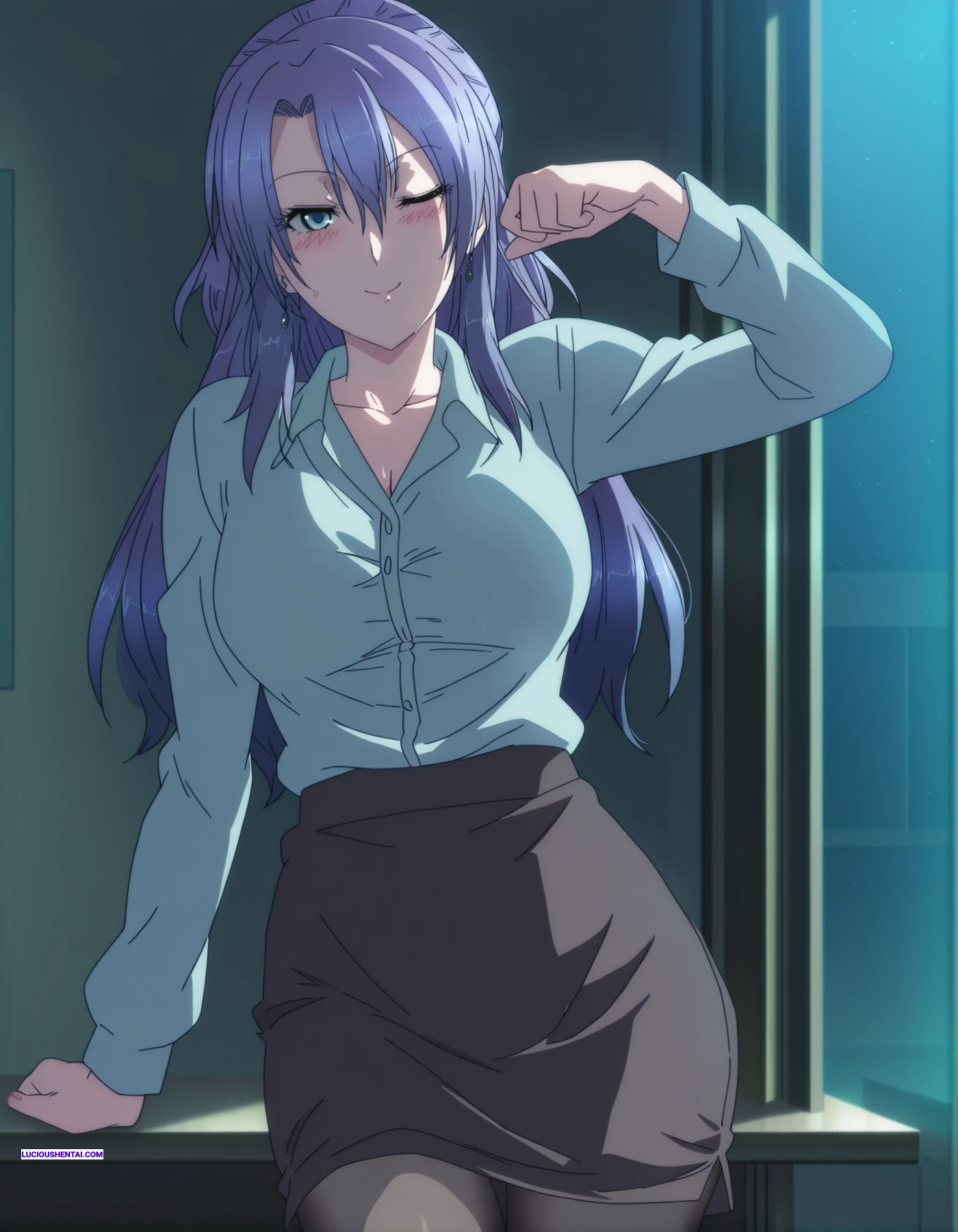 Ayame Himuro Gets Fucked in Science Fell in Love Parody