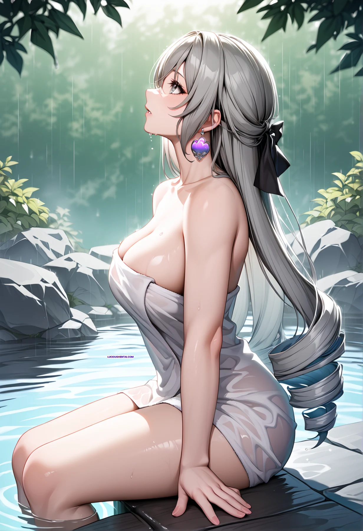 Busty Bronya Rands Wild Hot Spring Sex by AiArt