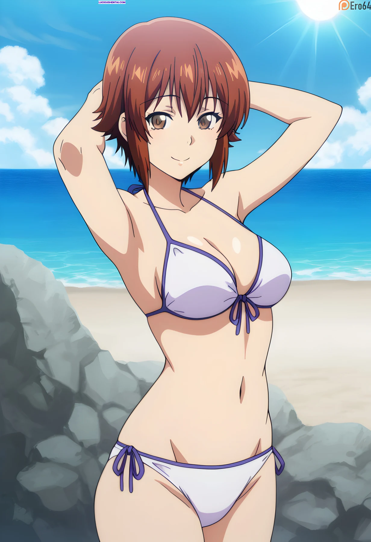 Busty Chisa Kotegawa in Sizzling Bikini Sex by Ero64