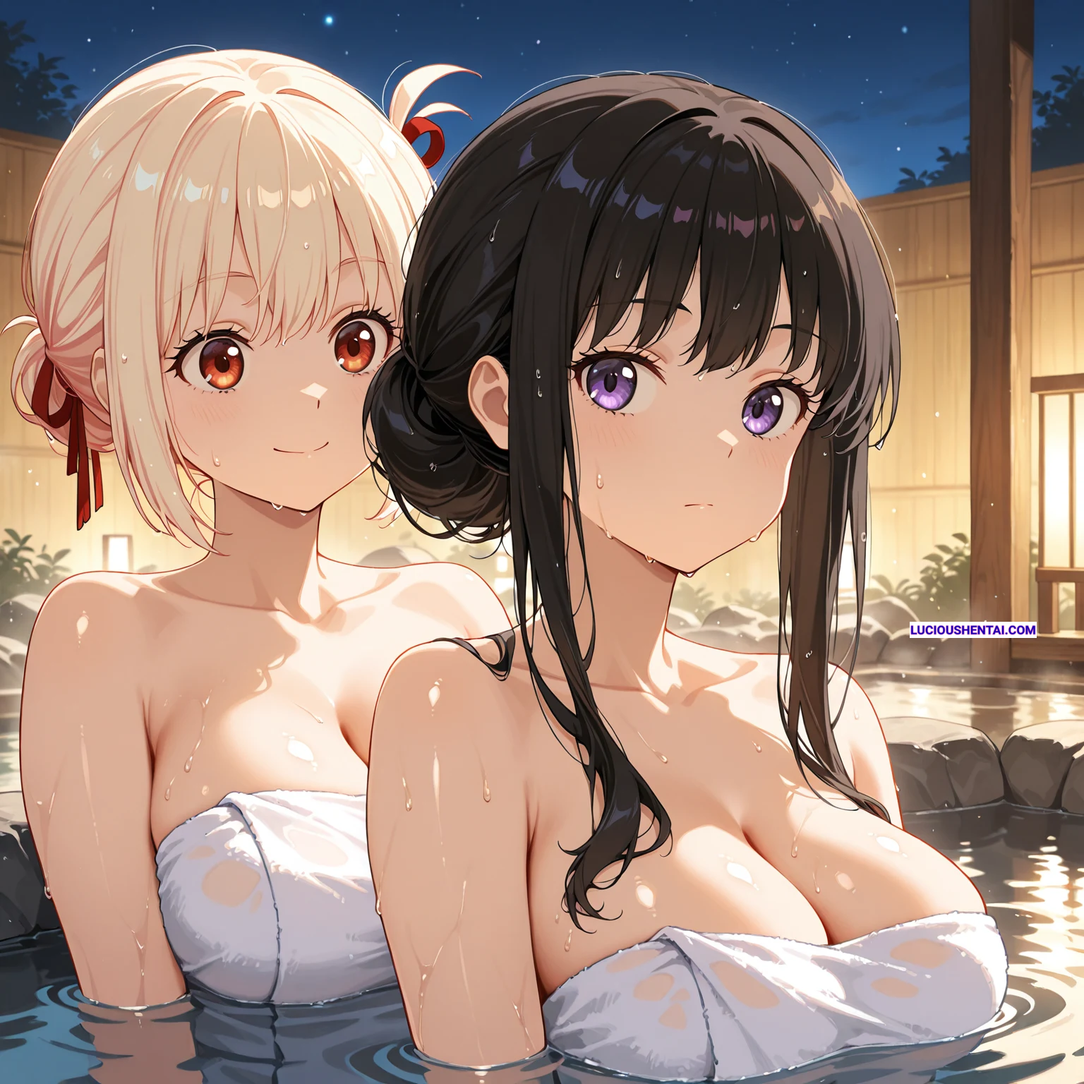 Explosive Orgasms Chisato x Takina Hentai by Edosynf