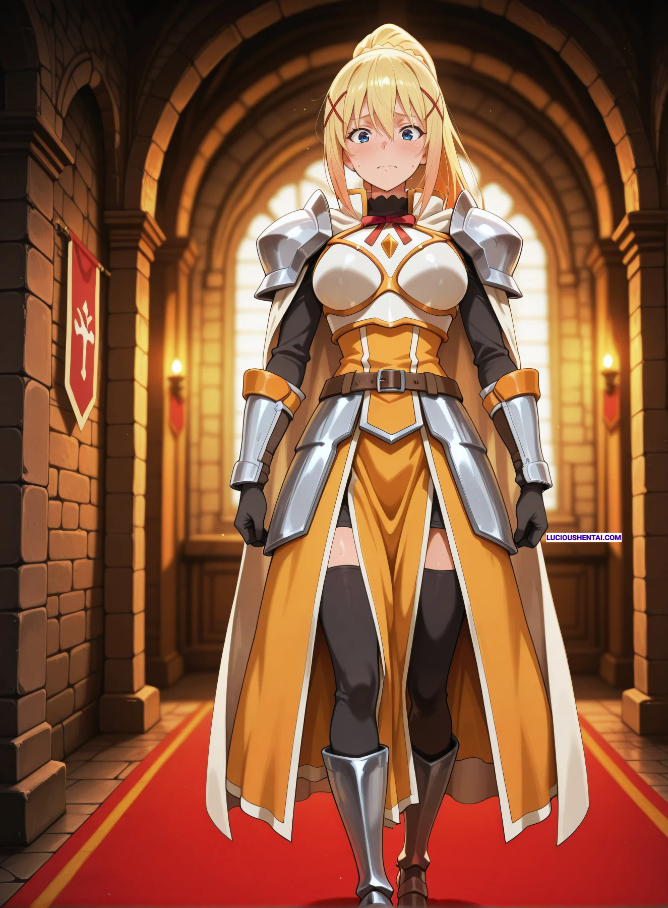 Masochistic Darkness Konosuba Hardcore Sex by Revy Neon