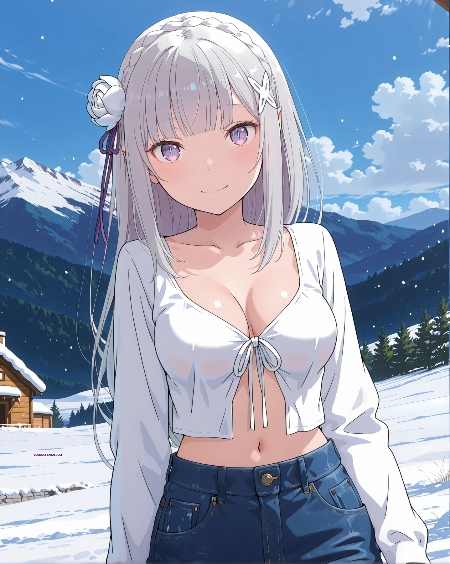 Emilia from Re:ZERO Gets Fucked Hard by Kinzuia chan