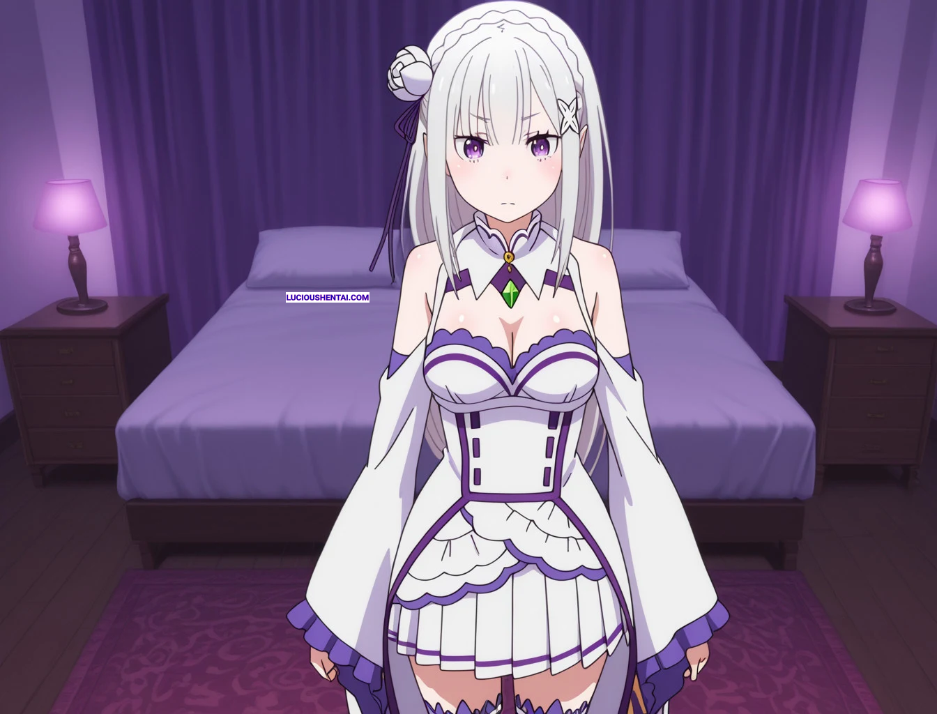 Emilia Craves Massive Cock in Wild Hentai by IWD AI