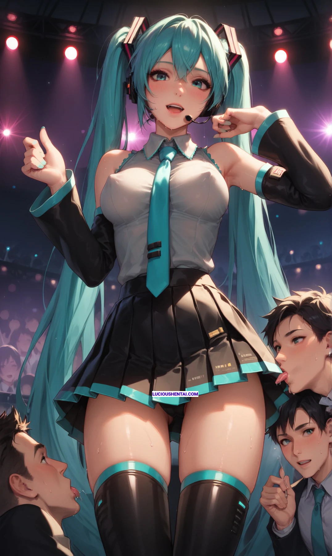 Hatsune Miku Gets Ravaged in Epic Gang Bang by VuxKan