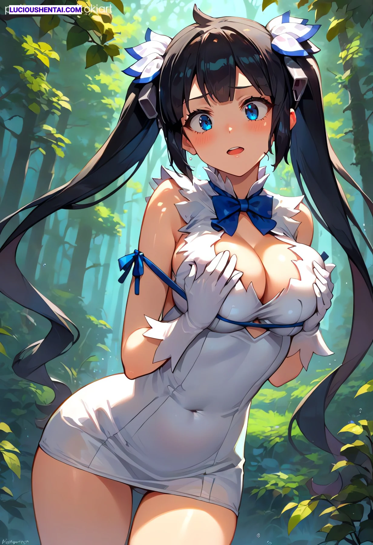 Busty Hestia DanMachi Intense Sex Scenes by Koki Art