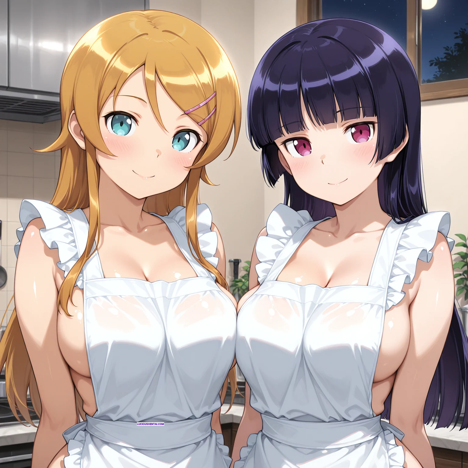 Kirino x Ruris Intense Steamy Lesbian Sex by Edosynf