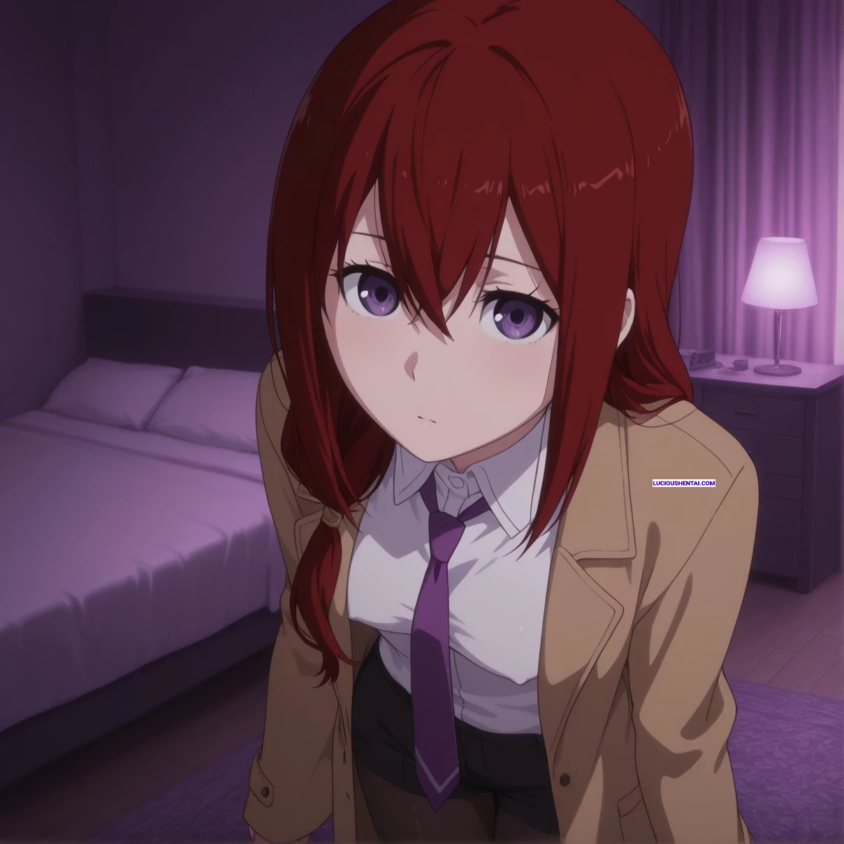 Kurisu Makise Squirts in AI Orgy by IWD