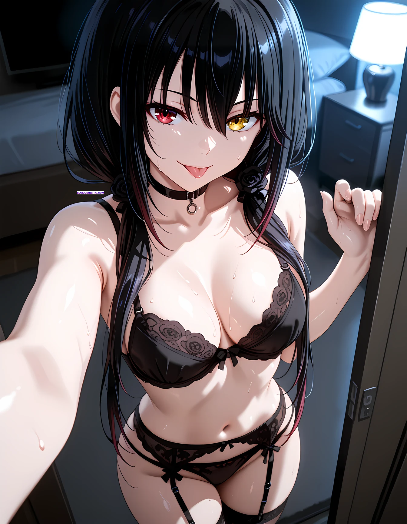 Kurumi Tokisaki in Black Underwear 18+ Sex by Shiro Dola