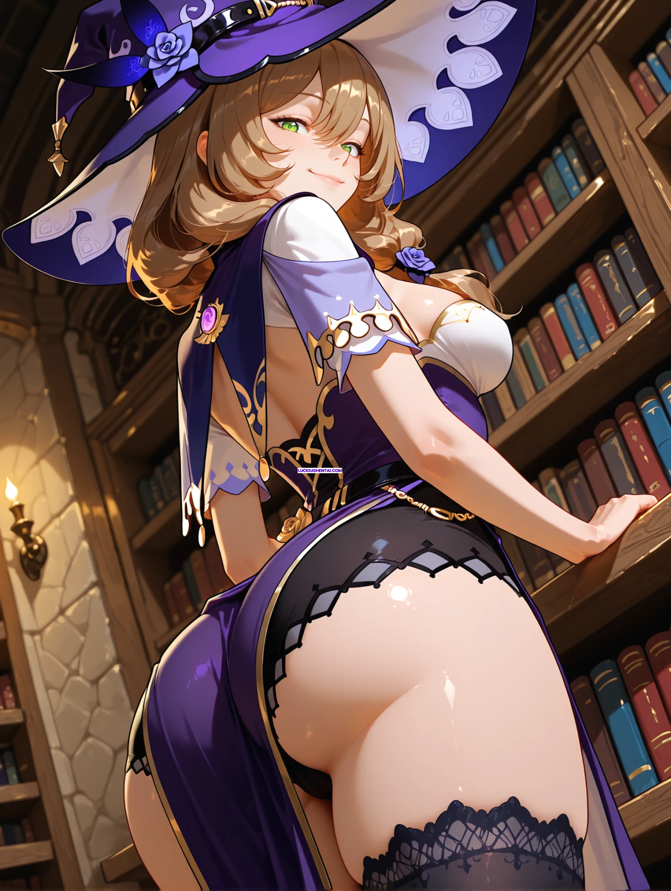 Hot Lisa from Genshin Impact Enjoys Wild Sex by Malth