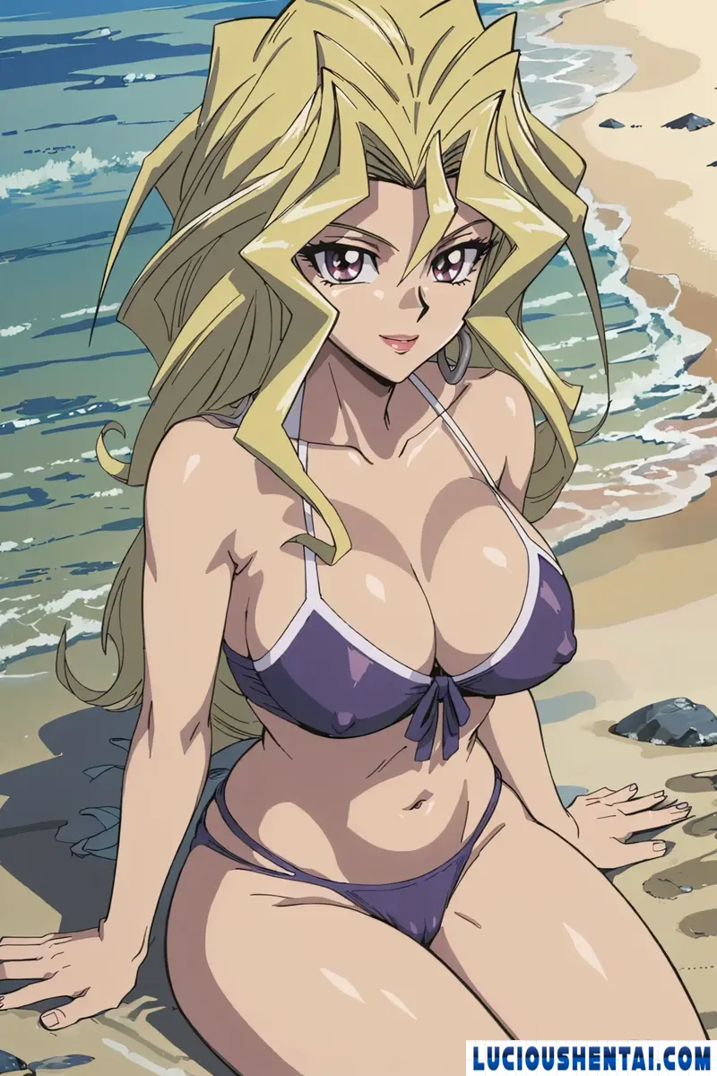 Mai's Beach Adventure with Yu-Gi-Oh Fun