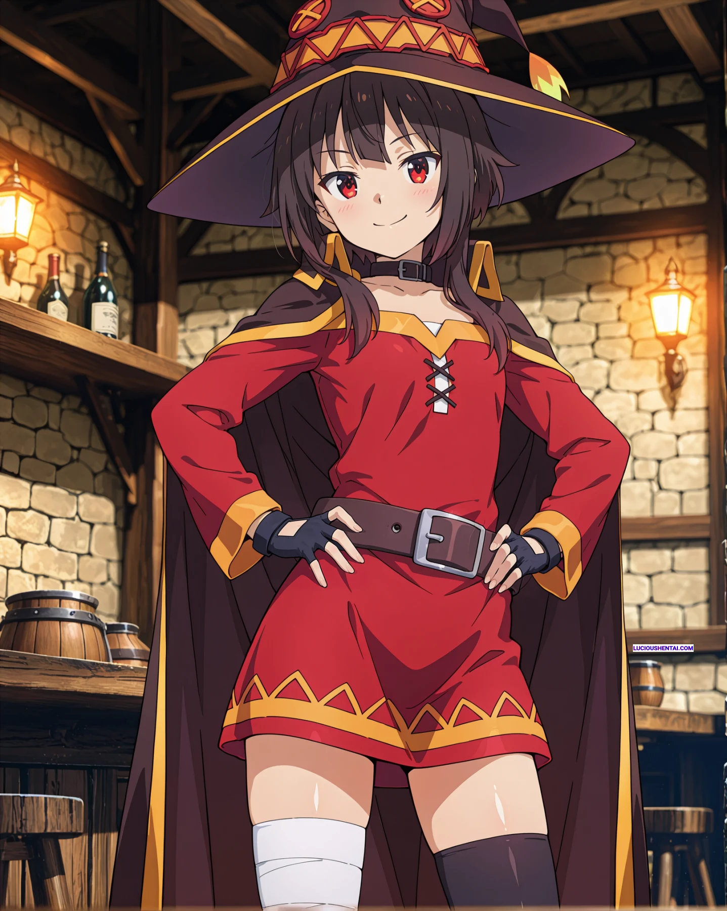 Megumin from Konosuba explodes in Kinzuia chan’s wild sex