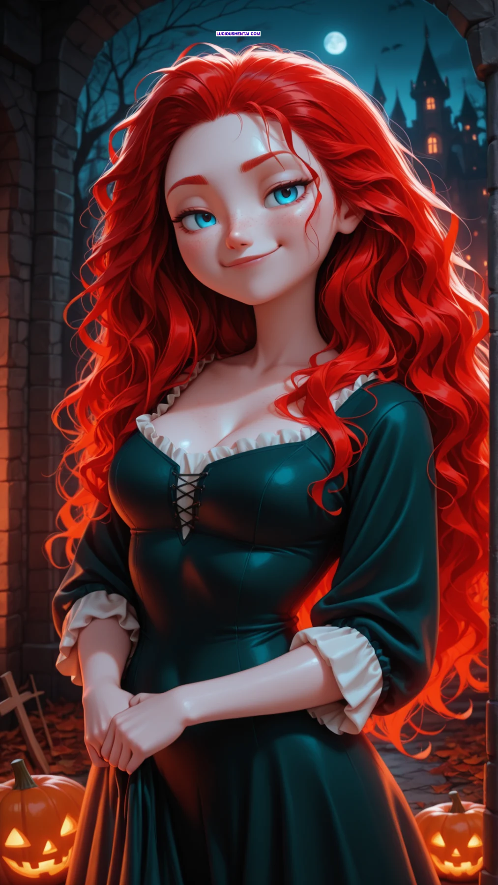 Merida's Spooky Halloween NSFW Sex Pack Orgy!