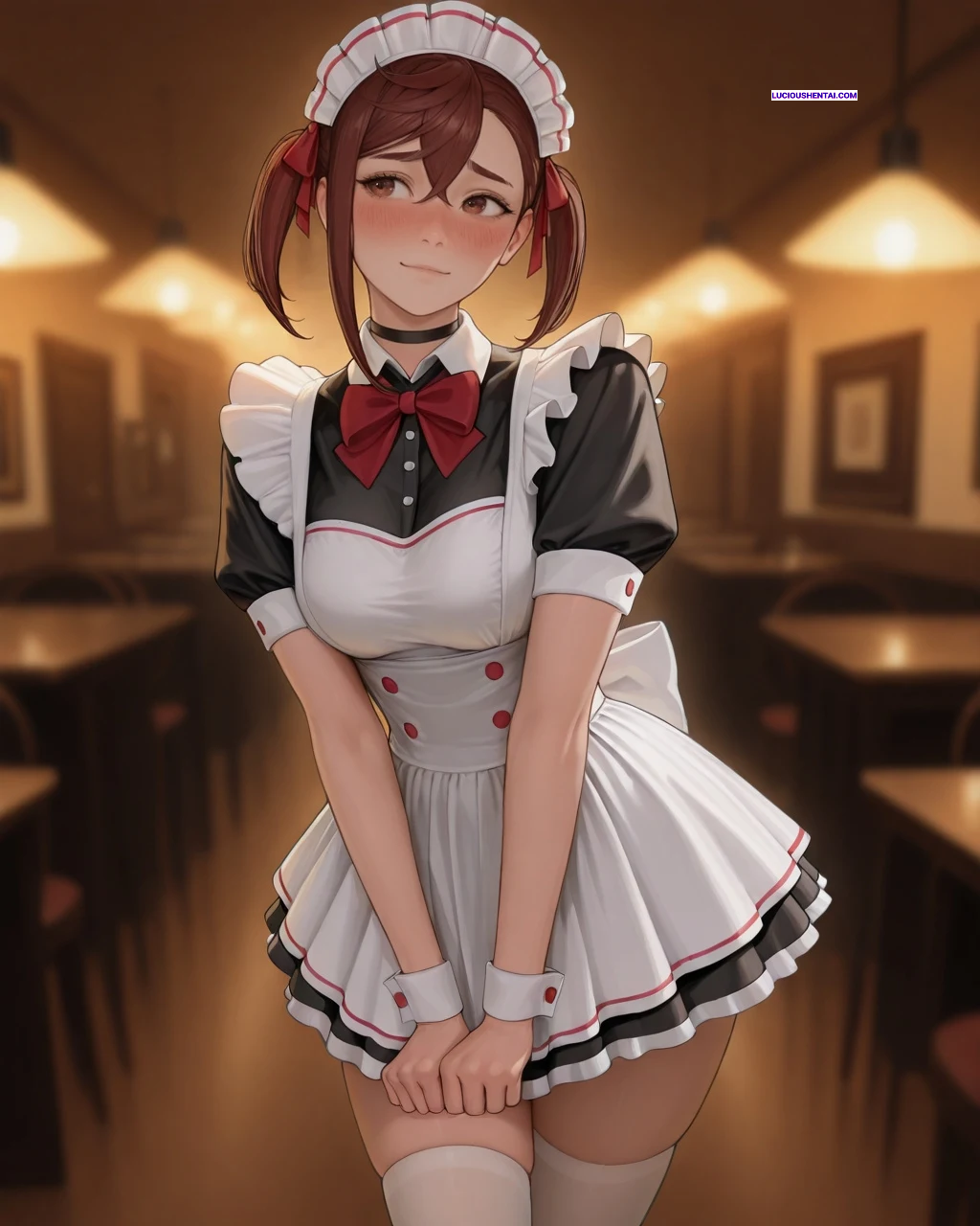 Busty Maid Momo Ayase Pounds Okarun Wildly!