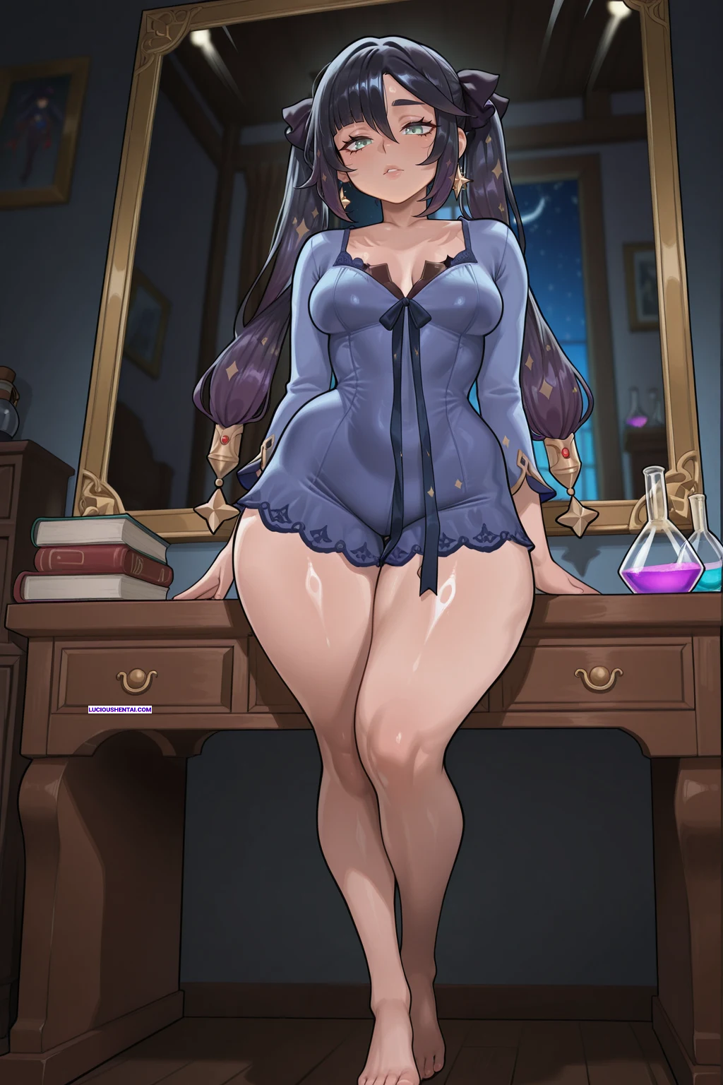 Mona Genshin Impact Craves Wild Sex by Hannya