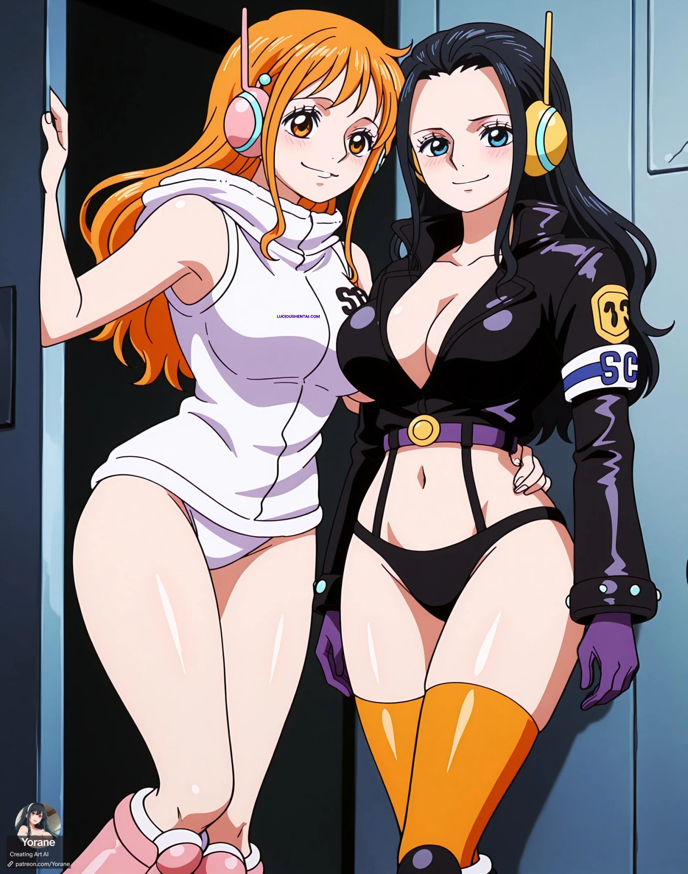 Watch Nami and Nico Robin Get Wild in One Piece Hentai