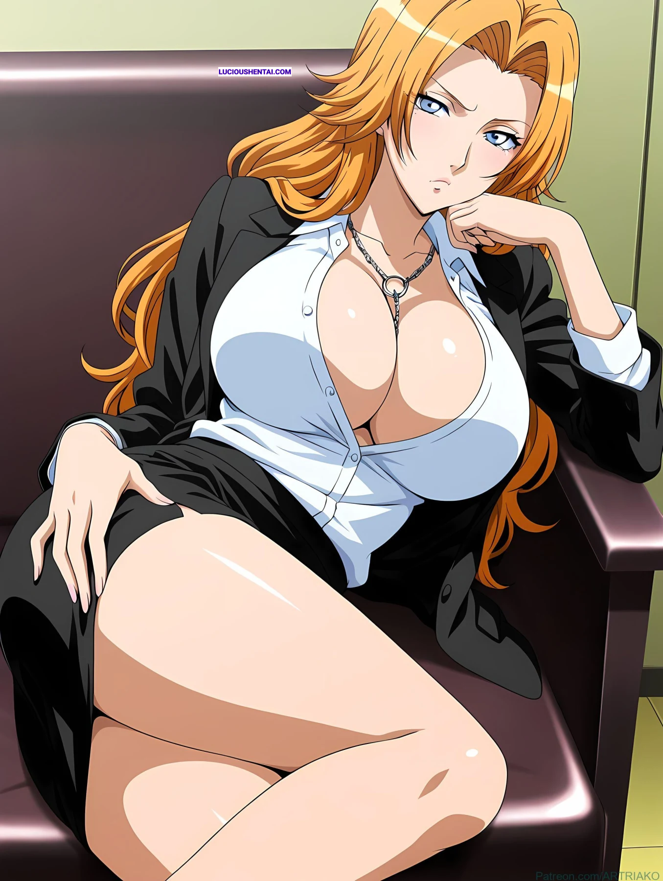 Busty Rangiku Matsumoto's Wild Bleach Extras Fuckfest