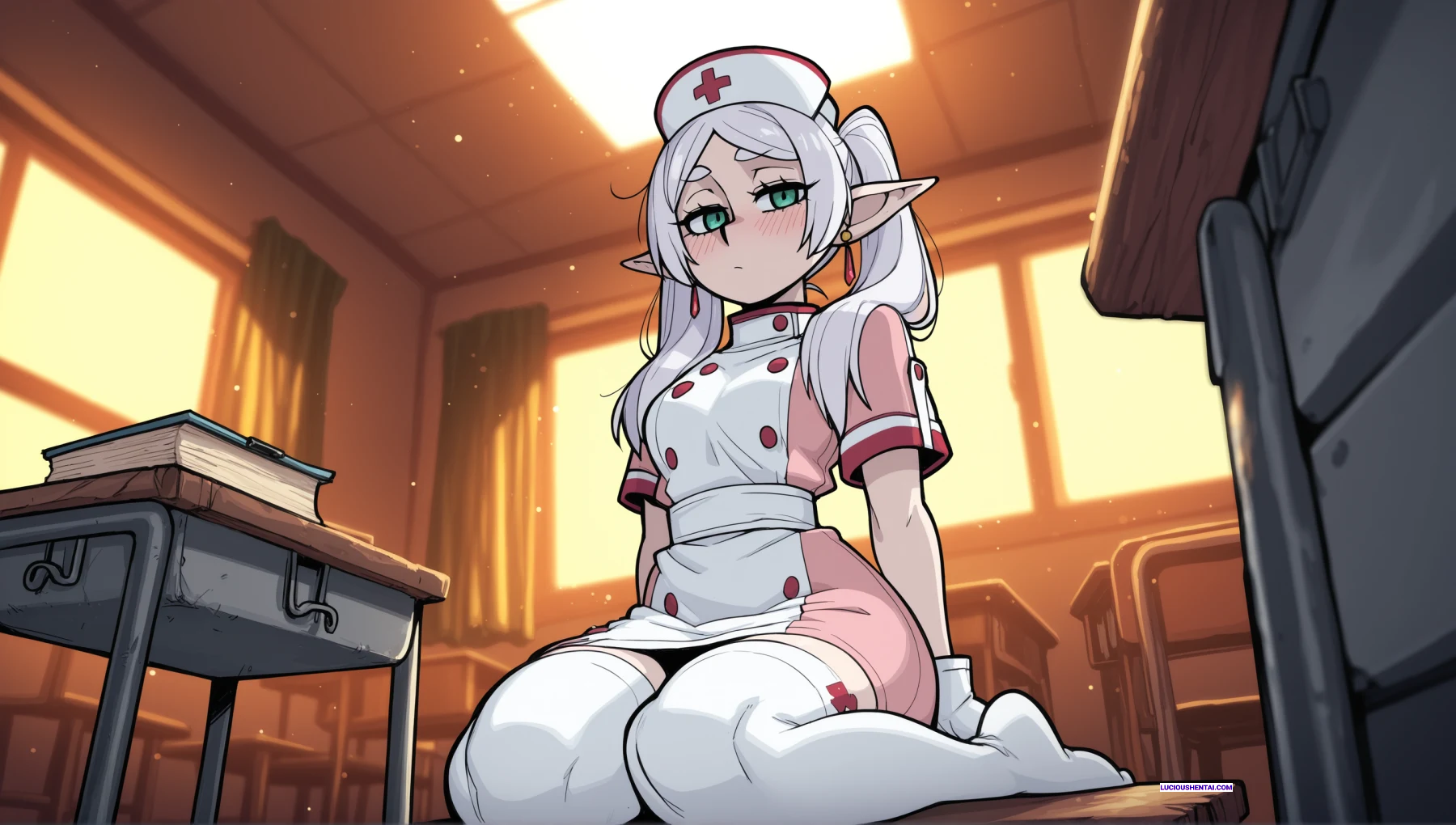 Horny Nurse Frieren Craves Intense Patient Pounding