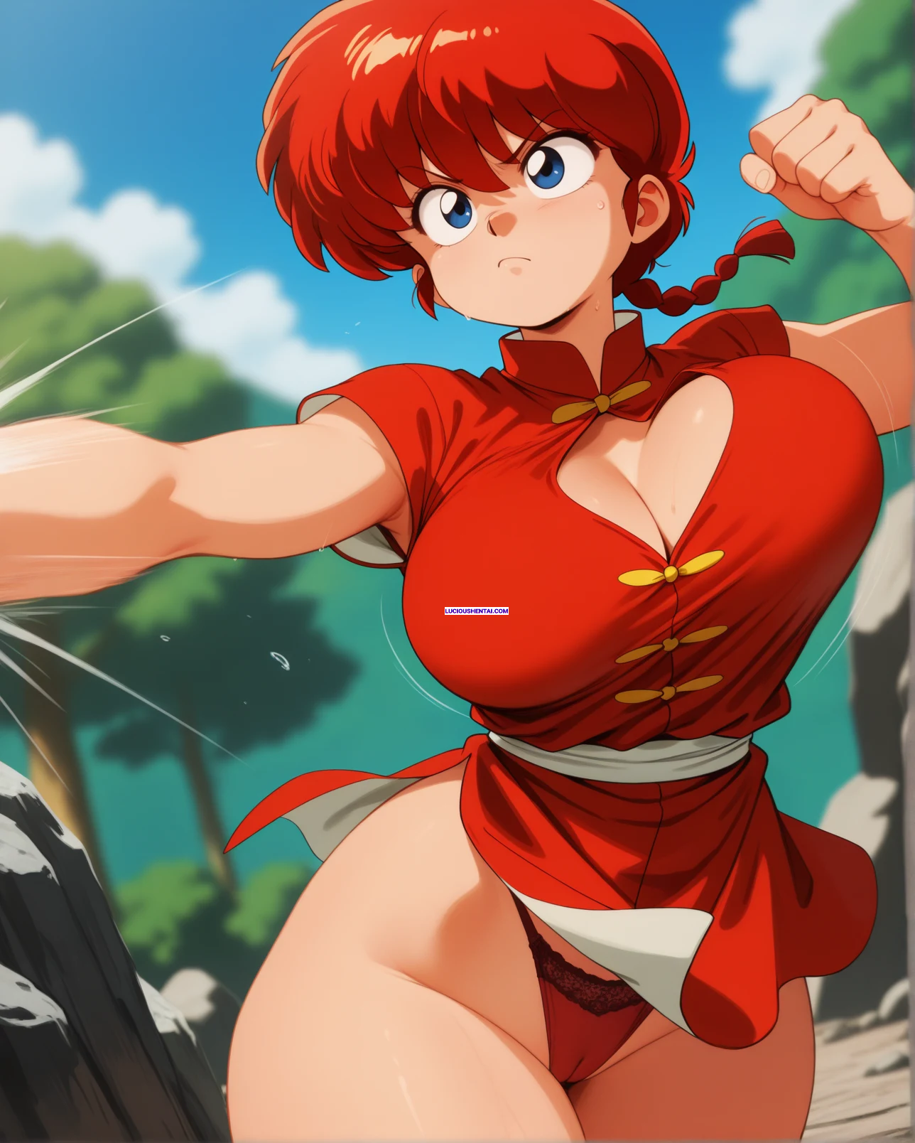 Ranma Saotome's Wild Wet Sex in Ranma ½ Frenzy
