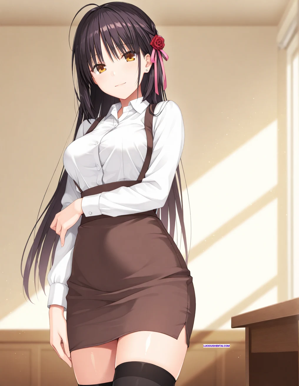 Shiki Natsume Fucked by Reaper in Cafe Stella!