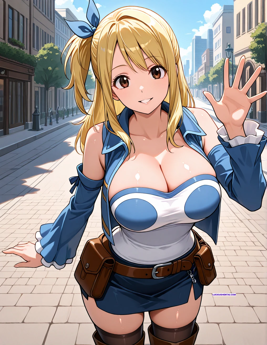 Busty Lucy Heartfilia Begs for Fairy Tail Creampie