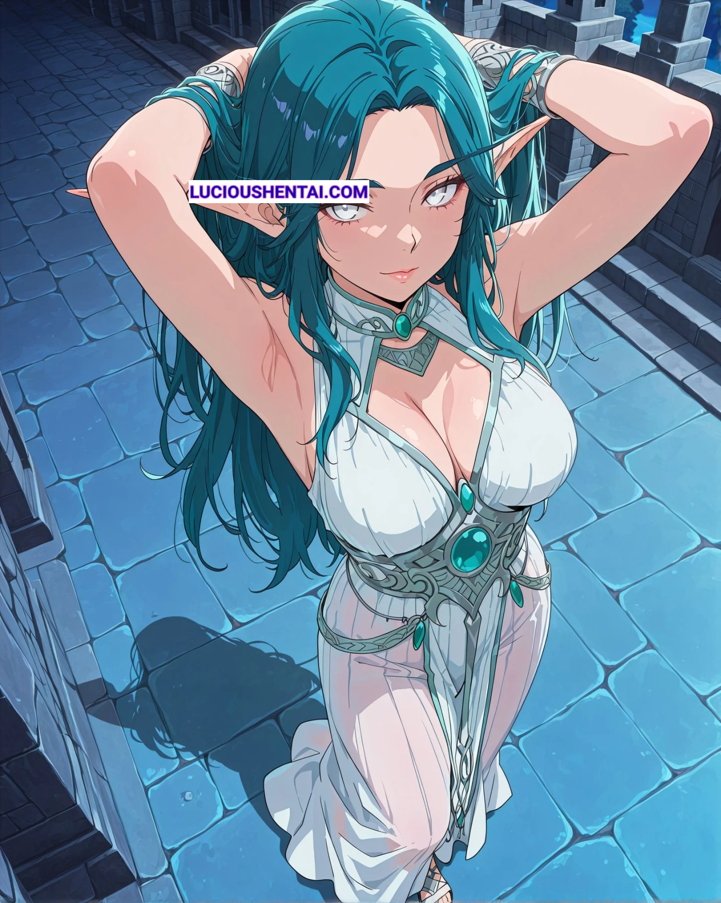 Busty Tyrande Whisperwind Fucked in WoW by Kinzuia chan
