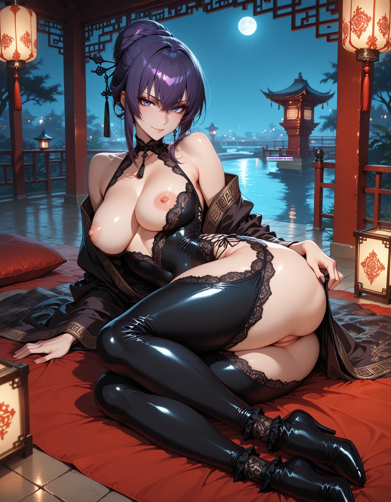 Rosalia Ravages Saeko Busujima in Steamy Hentai Orgy