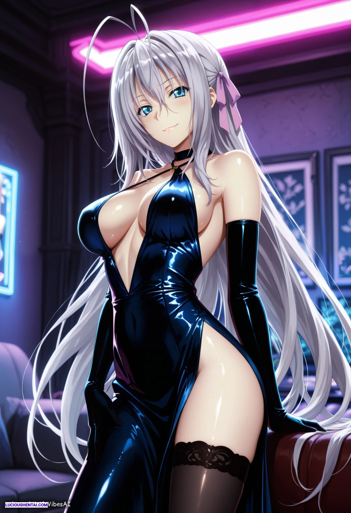 Banging Rossweisse in High School DxD NSFW Orgy