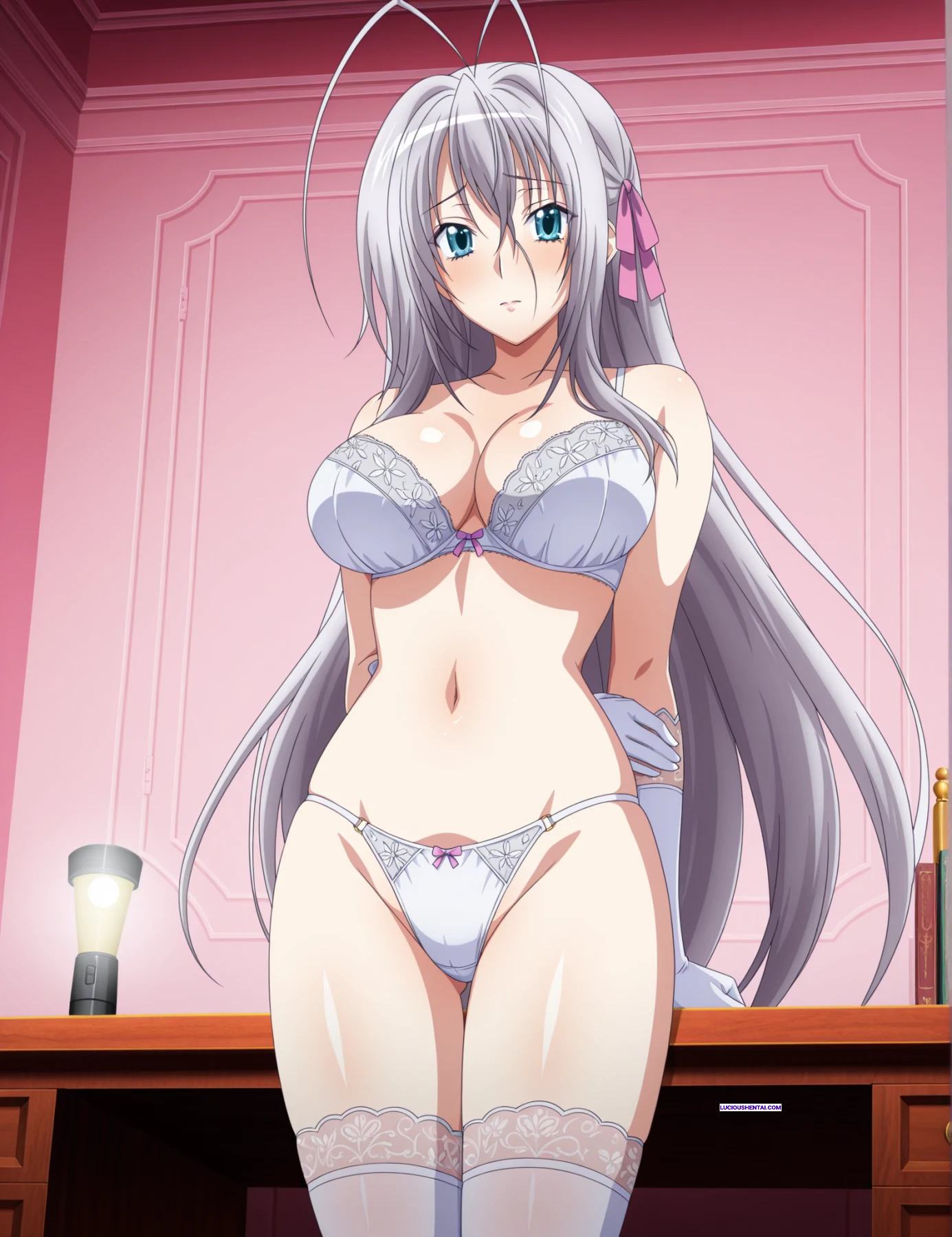 Busty Rossweisse Fucked in High School DXD Set #1