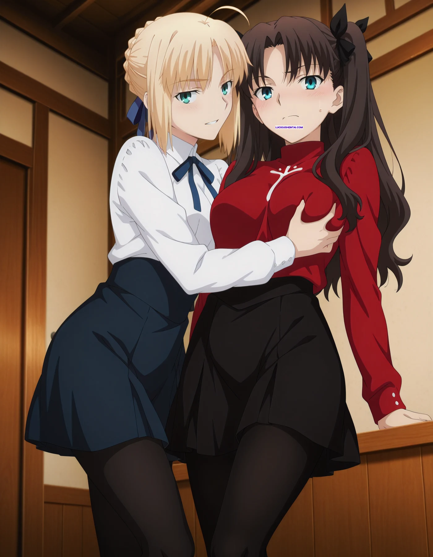 Saber Ravages Rin in Explosive Fate Sex by Ragnarock