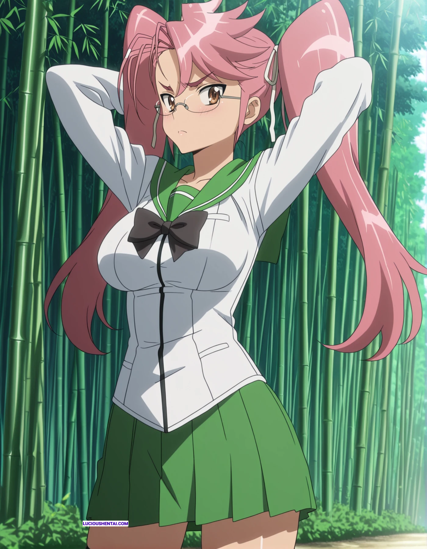 Saya Takagi's Wild Sex in Highschool of the Dead Parody