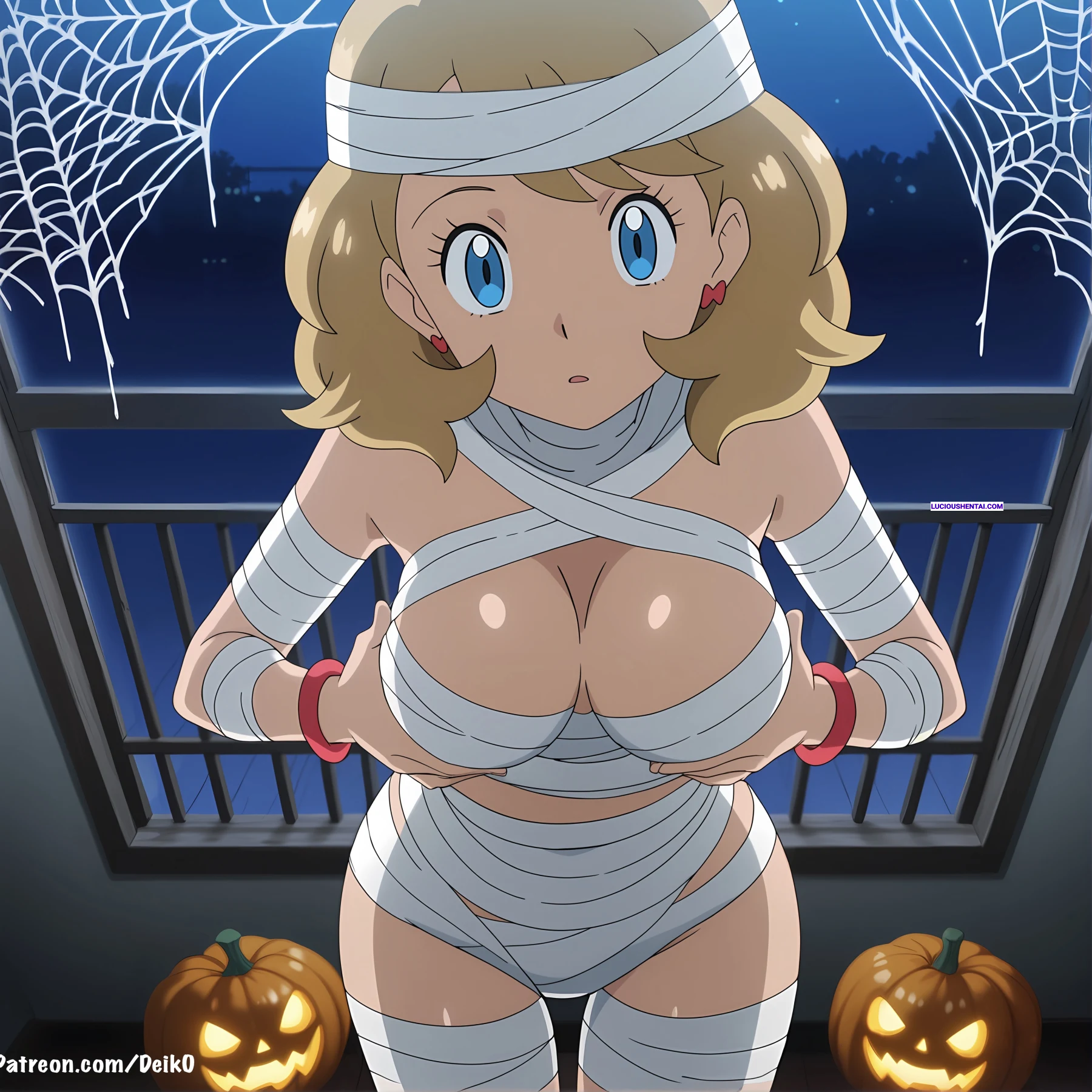 Serena Surrenders to Wild Pokémon Sex by Deik0