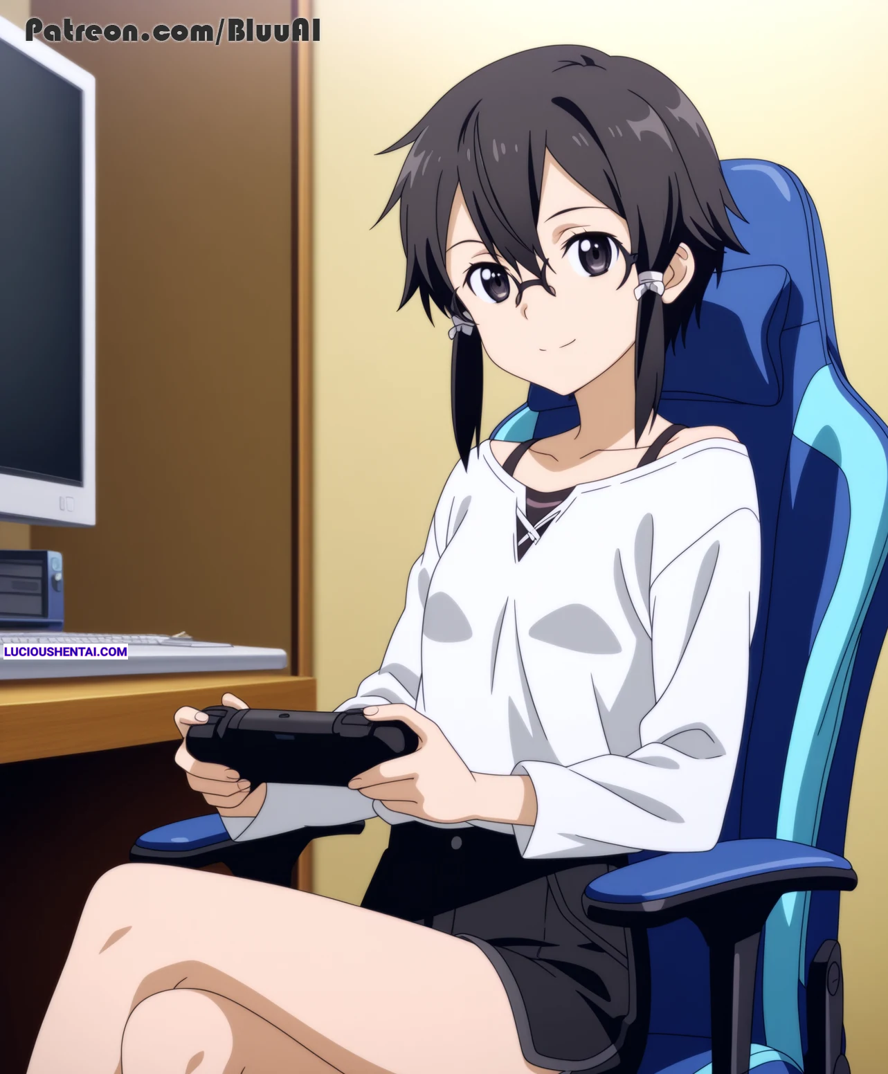 Hot Shino Asada Gets Fucked in Sword Art Online by Bluu AI