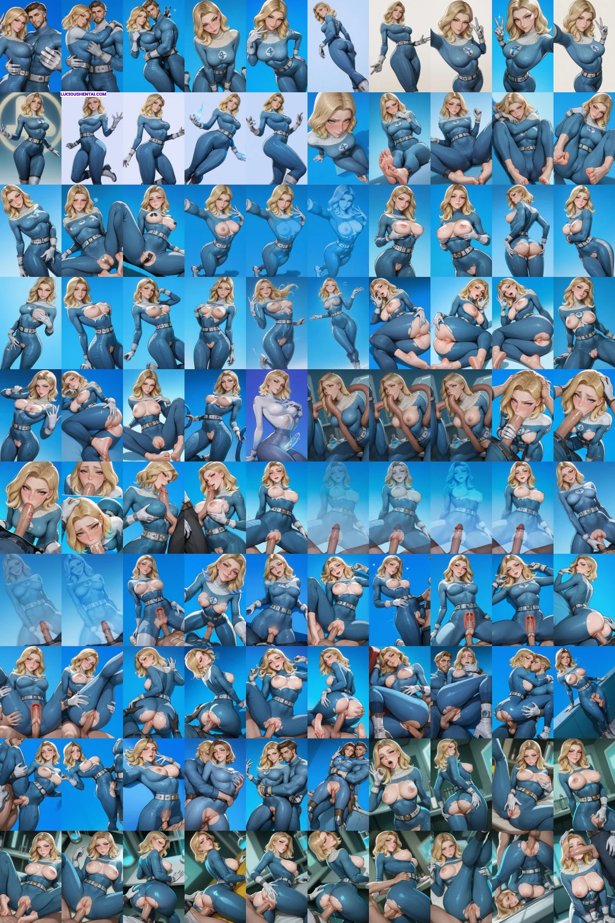 Invisible Woman Sue Storms Steamy Invisible Fuck Fest