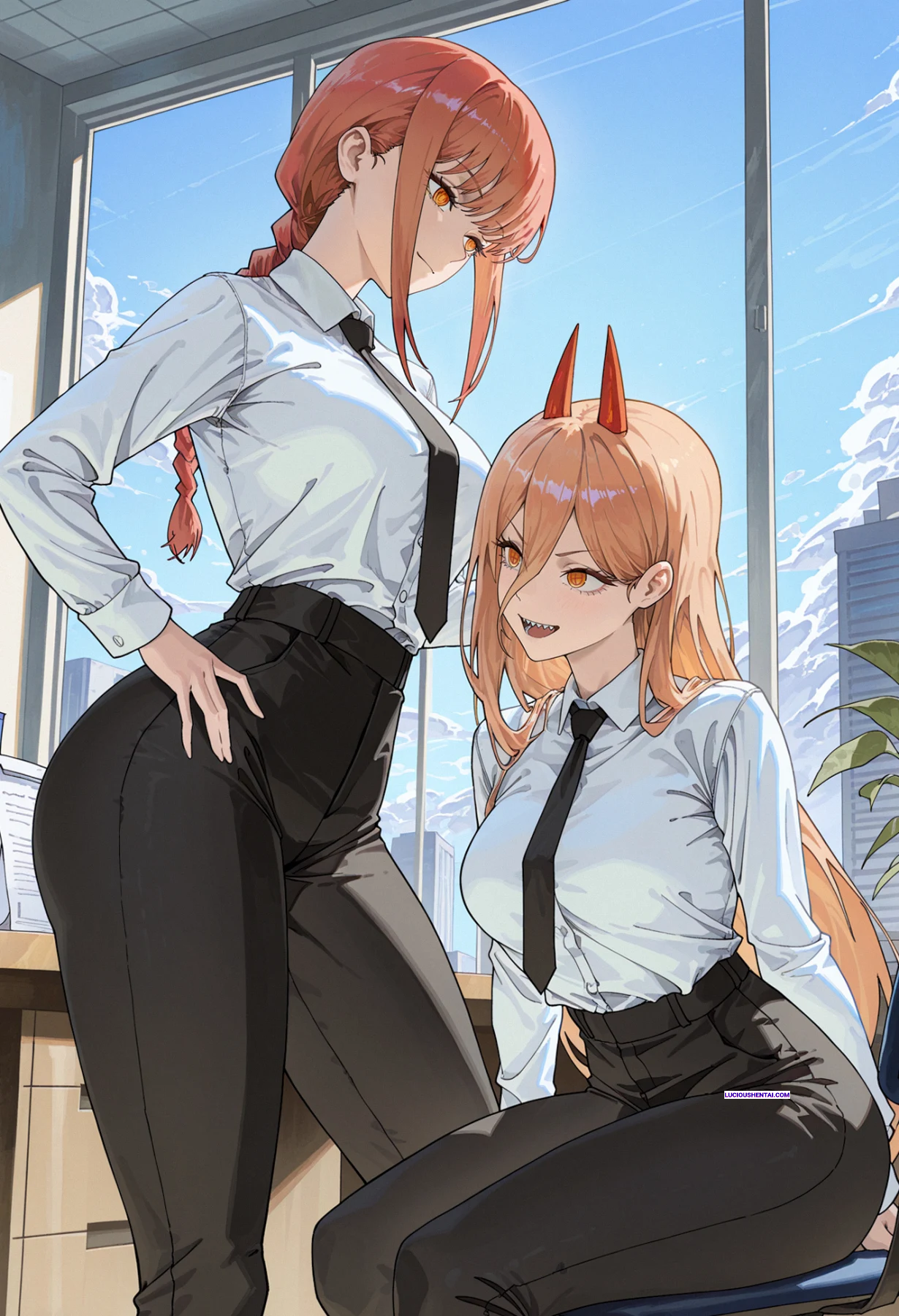 Makima and Power’s Wild Chainsaw Man Sex by Gayuchi