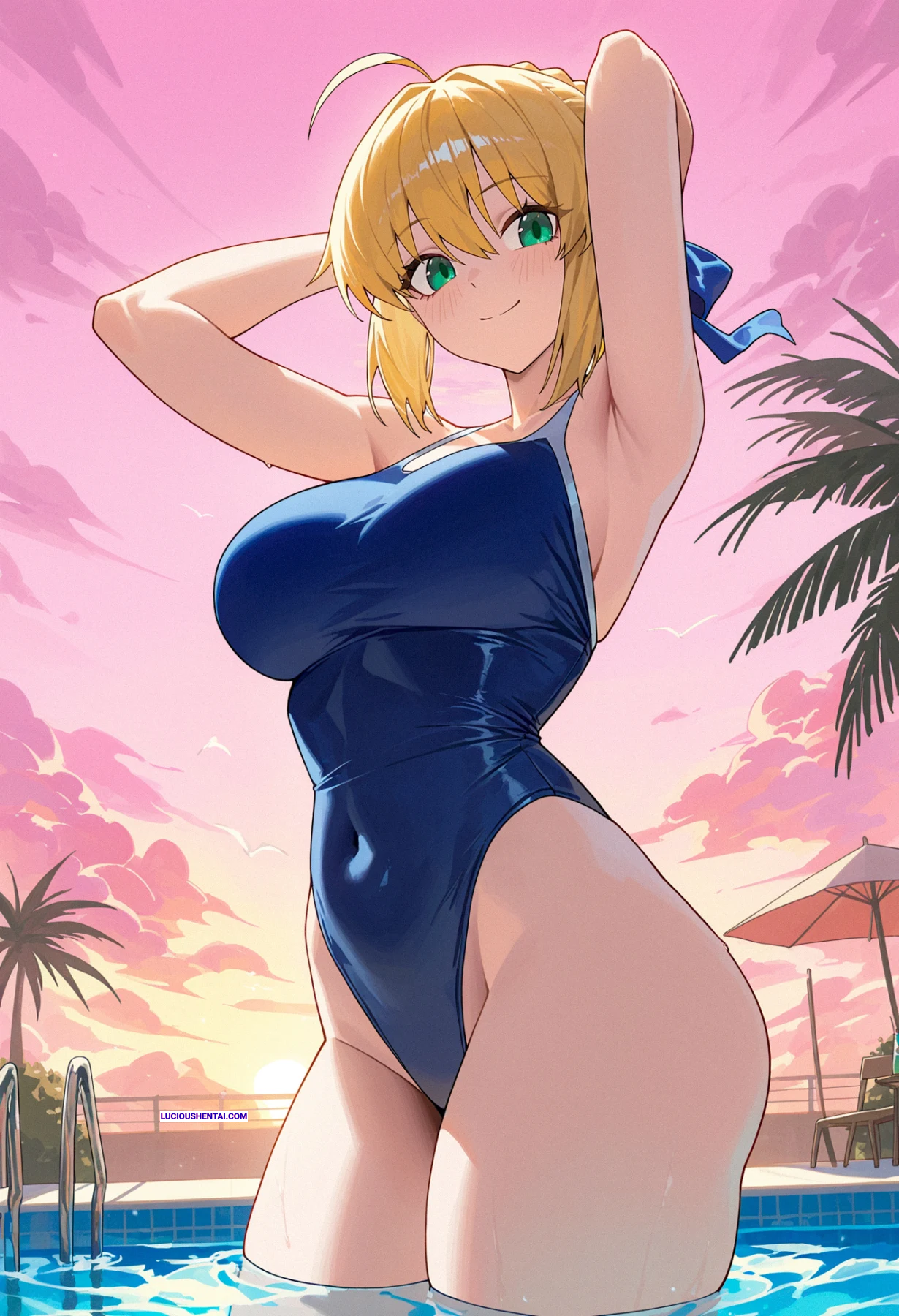 T3 Saber Gets Railed in Fate x Honkai Sex by Gayuchi