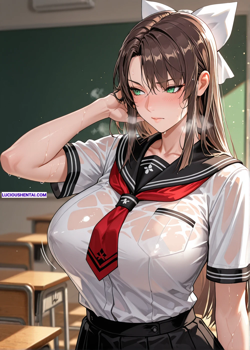 500 Lewd Pics of Toudou Erika's Cleavage Sex by KALA
