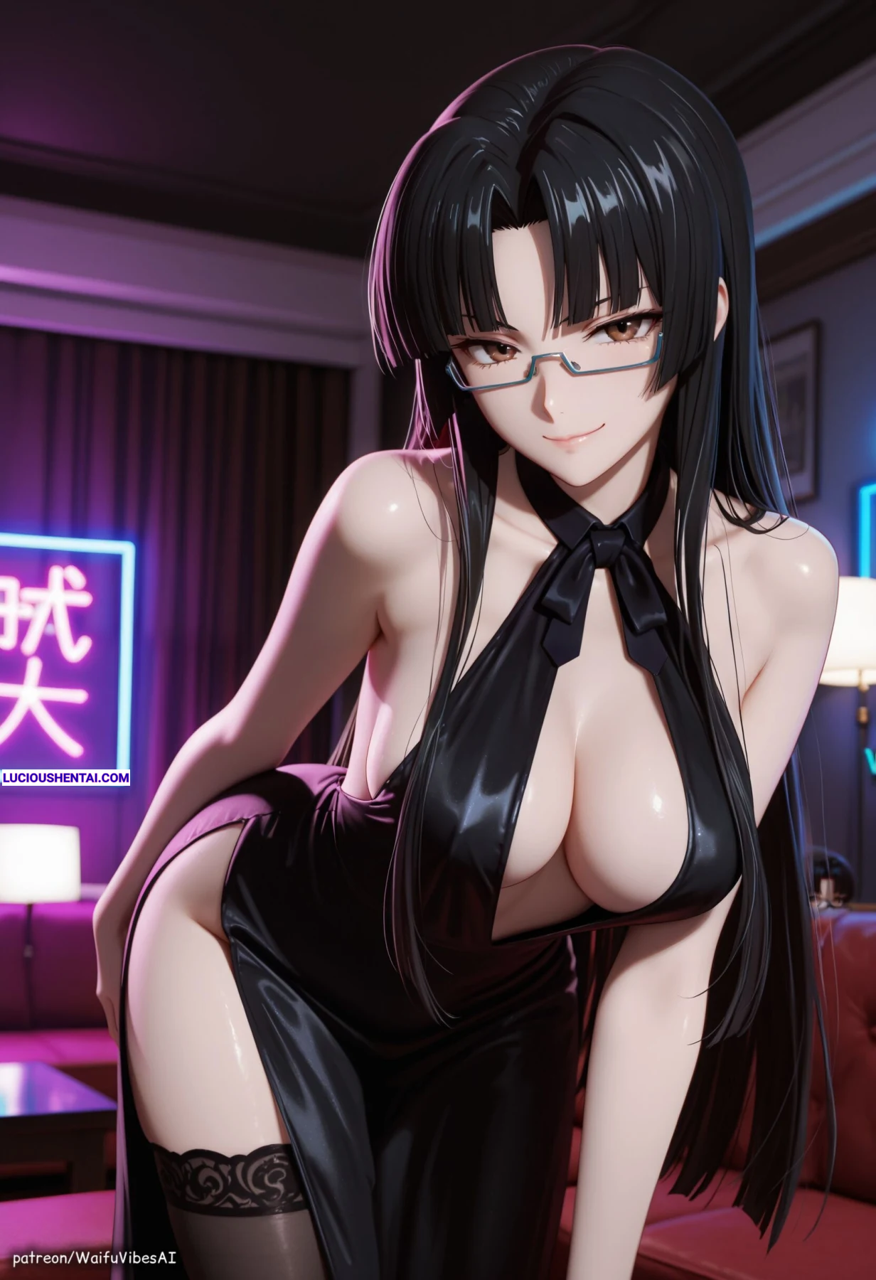 Horny Tsubaki Shinra Fucks in High School DxD NSFW