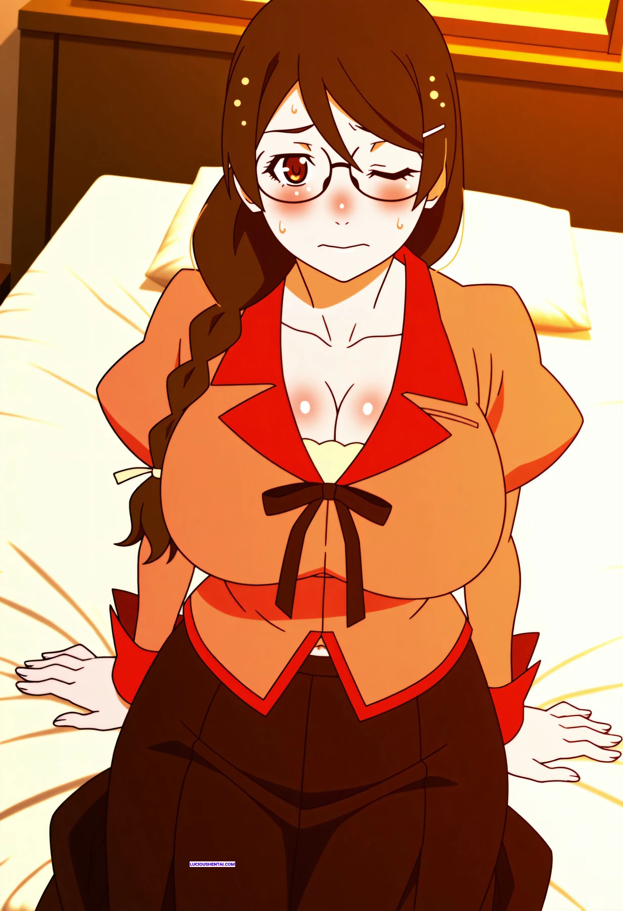 Tsubasa Hanekawa's Steamy Bakemonogatari Sex Romp by JR