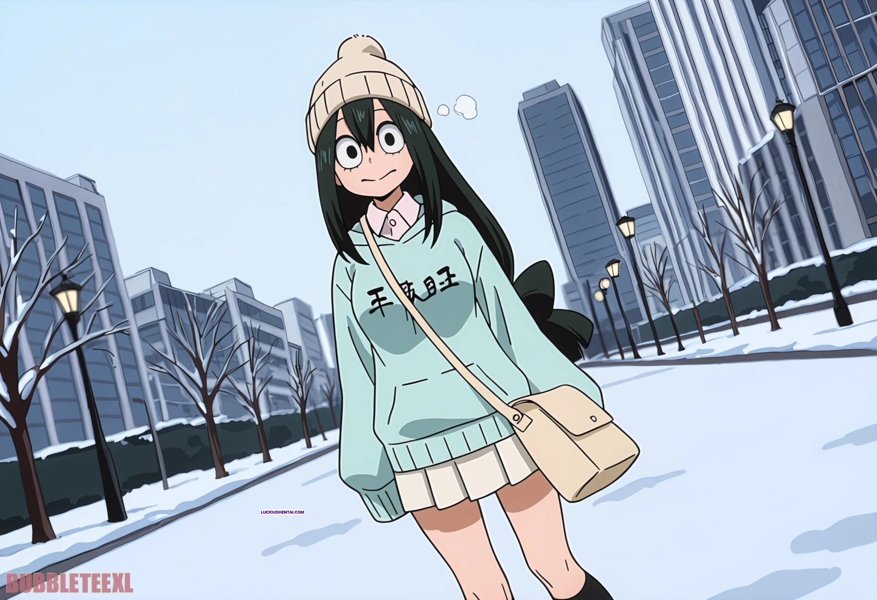 Slutty Tsuyu Asui Sucks Cock in My Hero Academia Hentai