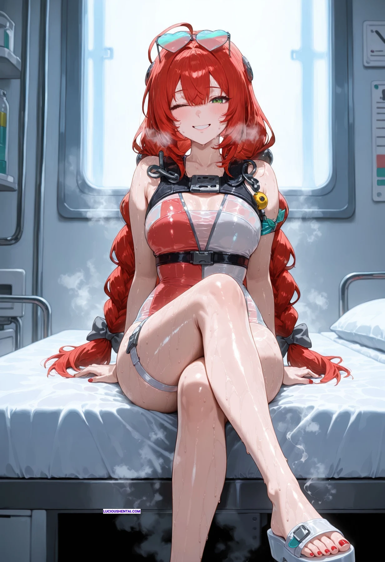 Ukinami Yuzuha's Steamy Swimsuit Fuck in ZZZ