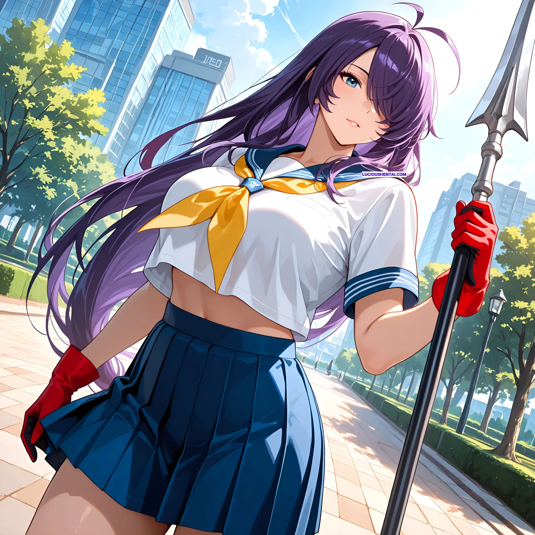 Unchou Kan-u Thinks She Can Win But Gets Sexed Hard