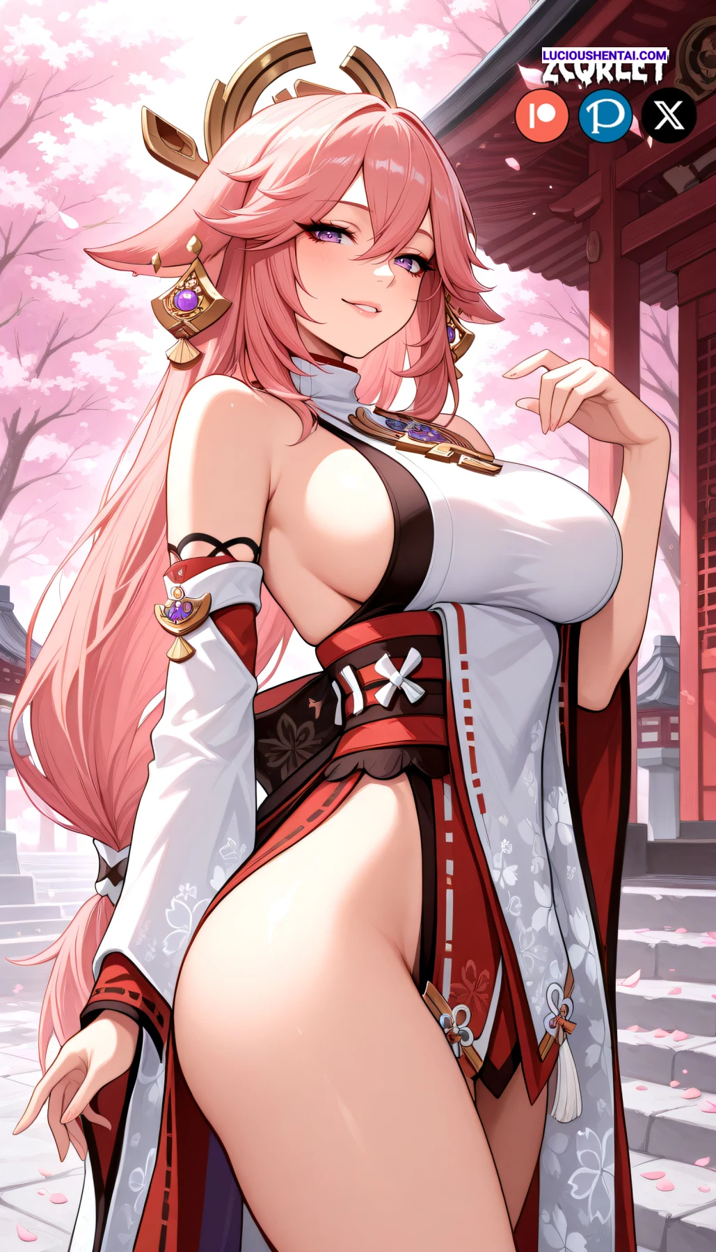 Yae Miko's Erotic Fox Shrine Sex Adventure by Zcqrlet
