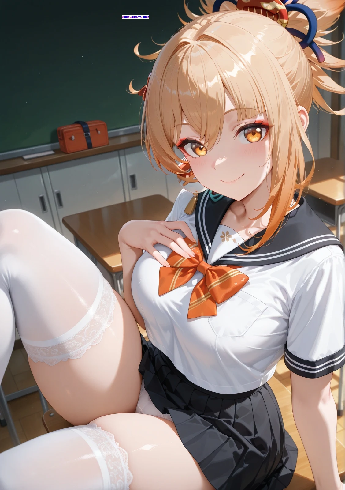 Yoimiya Naughty Schoolgirl Seduction Exposed