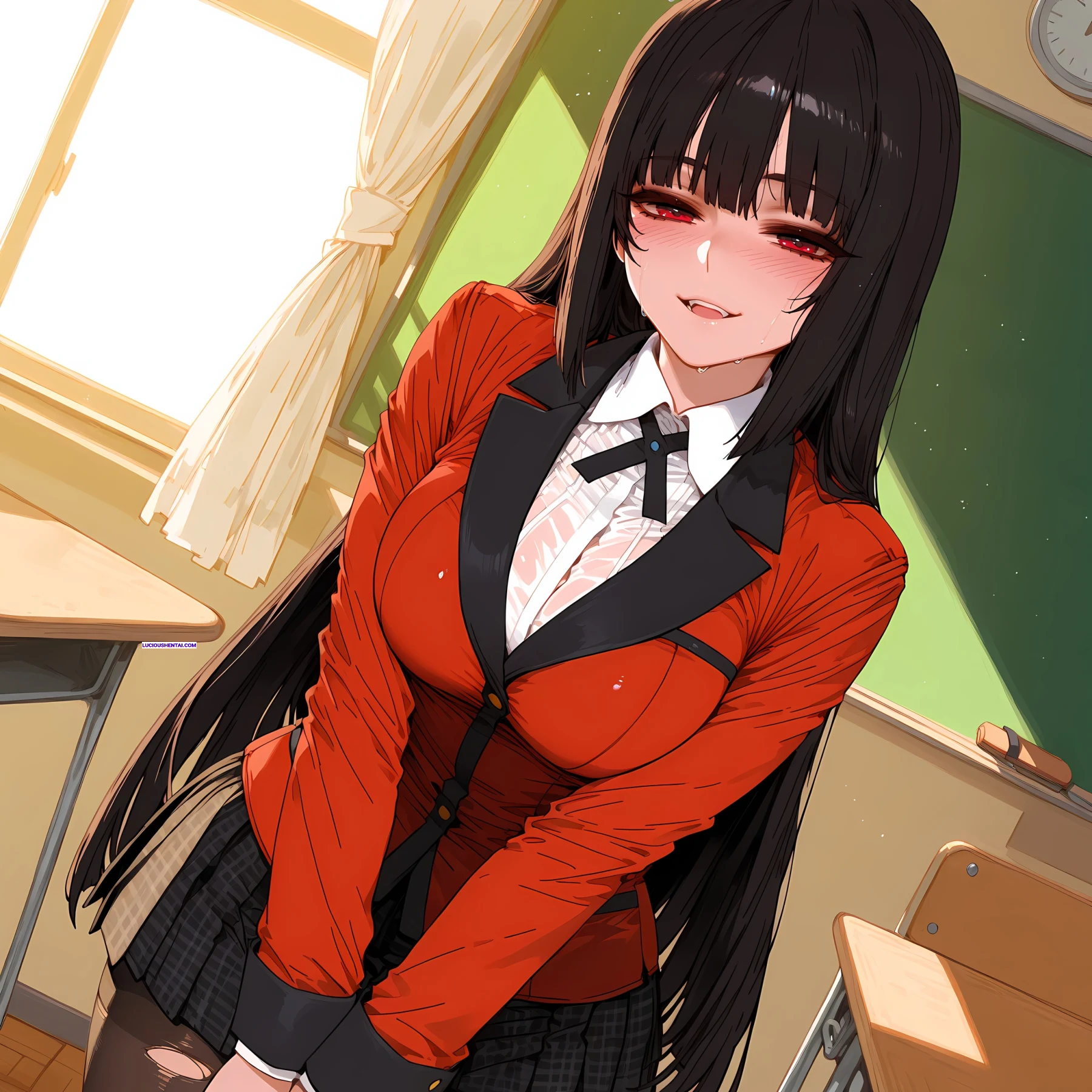Yumeko Jabami Gambles with Her Pussy by WaifuLover
