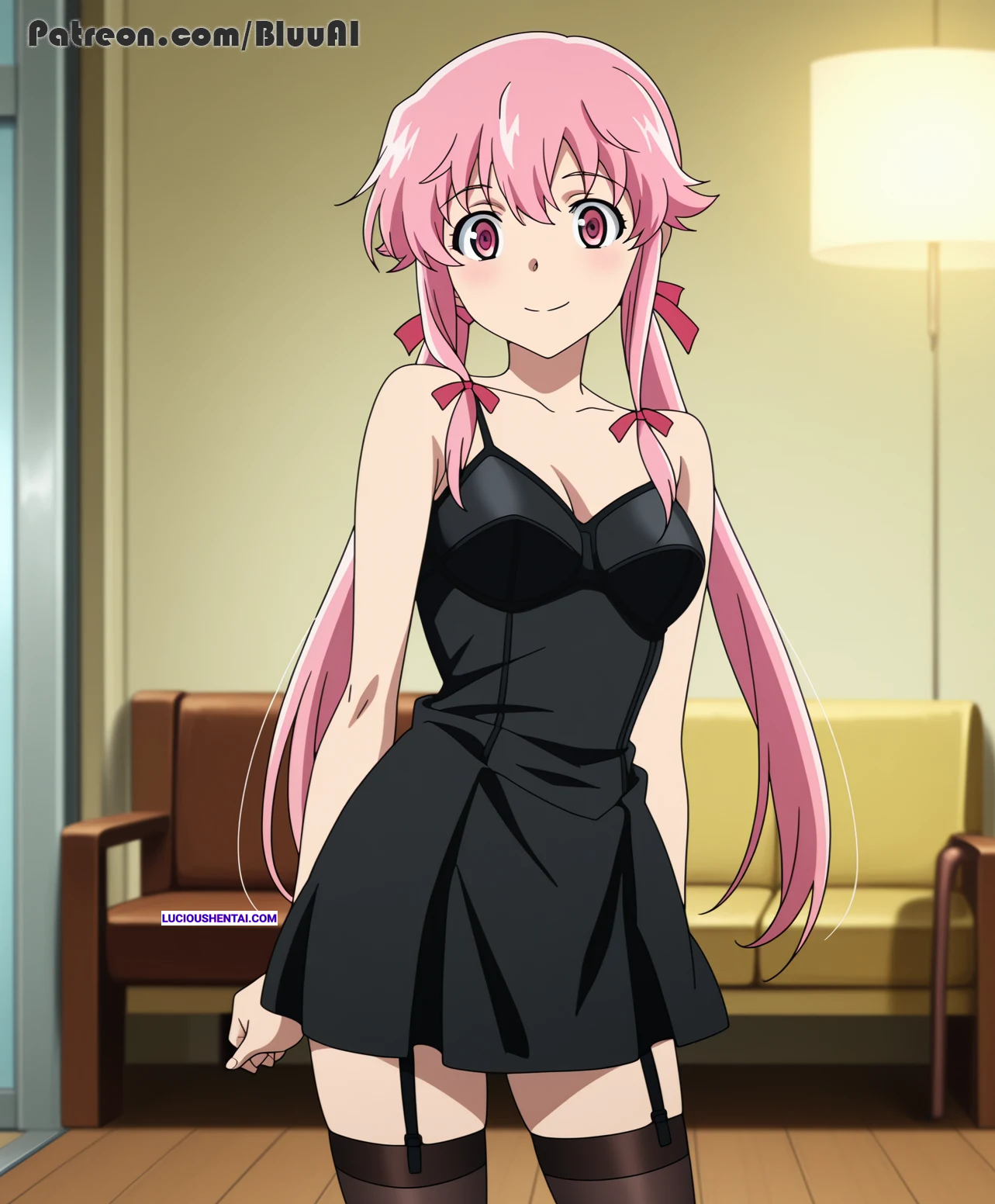 Yuno Gasai Fucks in Future Diary Hentai by Bluu AI